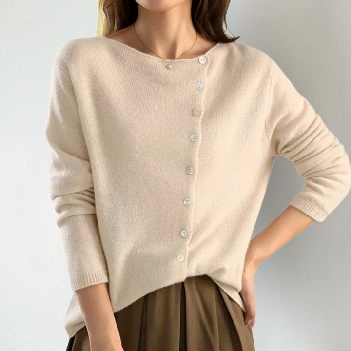 Kate™ - Stylish Asymmetrical Button Cardigan