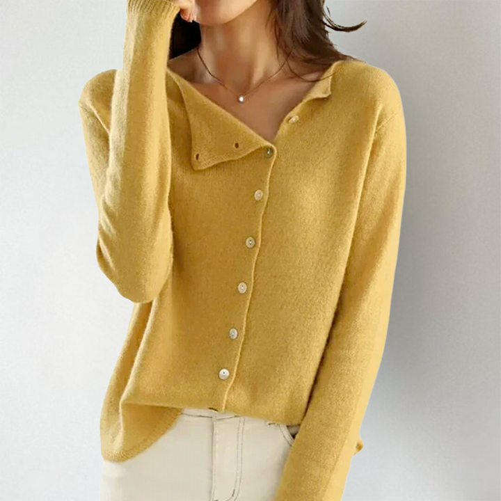 Kate™ - Stylish Asymmetrical Button Cardigan