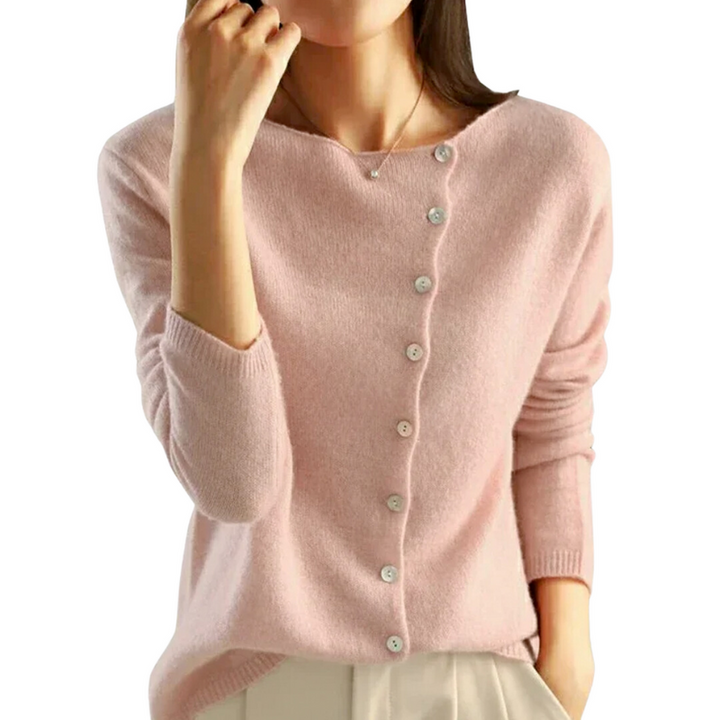 Kate™ - Stylish Asymmetrical Button Cardigan