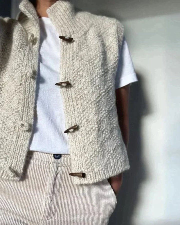 Ingrid™ - Cosy Knitted Sleeveless Cardigan
