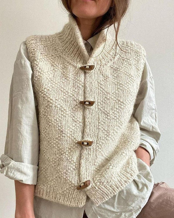 Ingrid™ - Cosy Knitted Sleeveless Cardigan