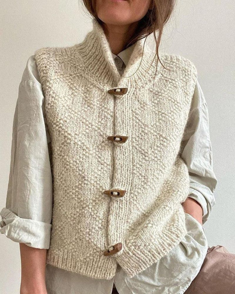 Ingrid™ - Cosy Knitted Sleeveless Cardigan