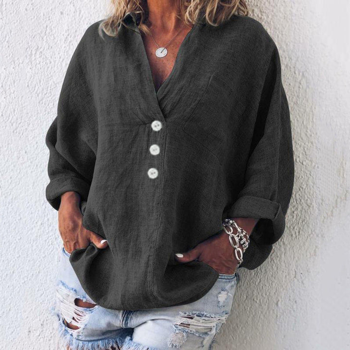 Lucia - Stylish Cotton-Linen Jumper