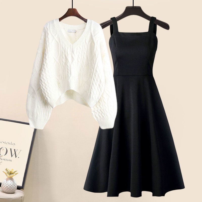 LIANE - Elegant Knitted Jumper with Fish Tail Skirt