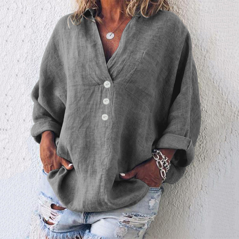 Lucia - Stylish Cotton-Linen Jumper