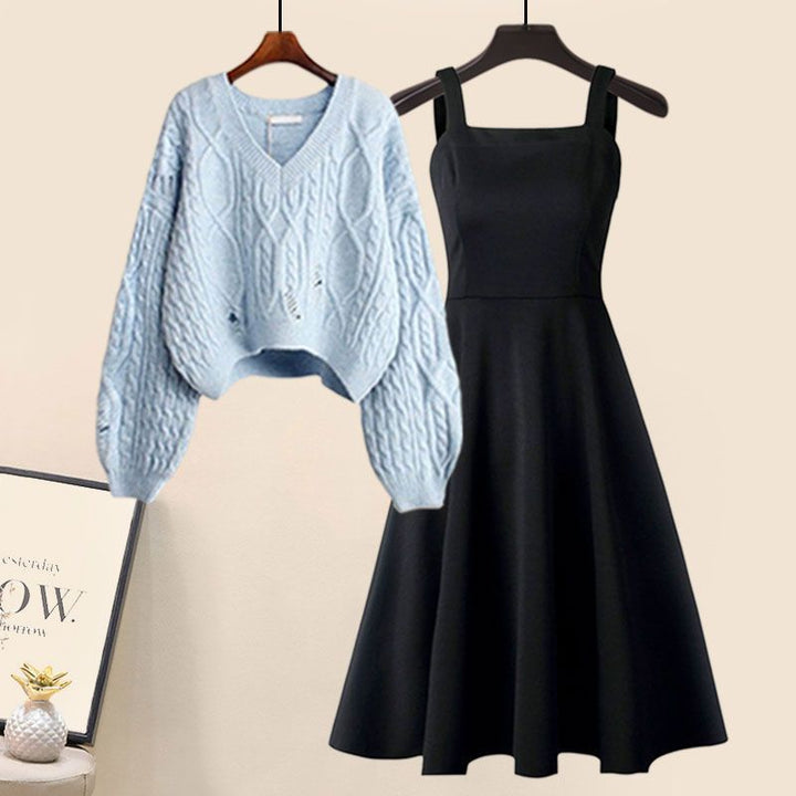 LIANE - Elegant Knitted Jumper with Fish Tail Skirt