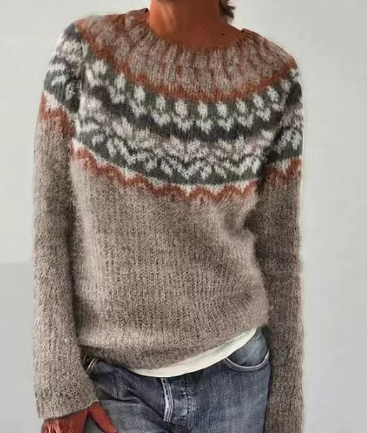 Retro Women's Knitted Sweater