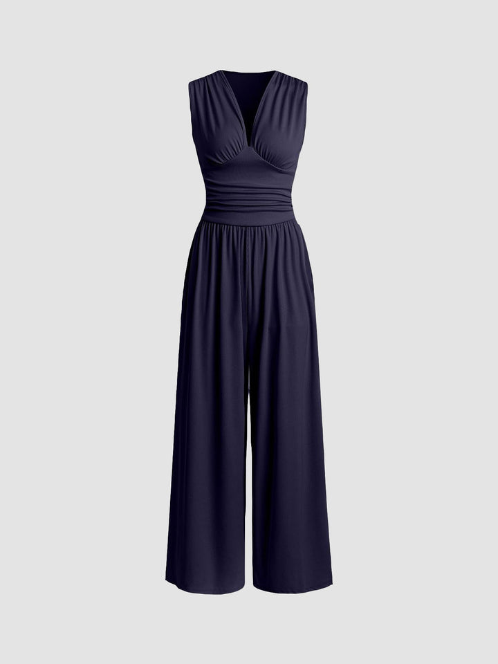 Charity™ - Stylish Sleeveless Jumpsuit with Wide Legs