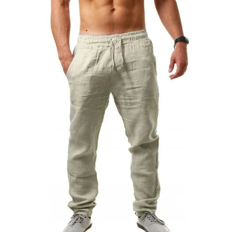 Jamal - Coastal Linen Trousers