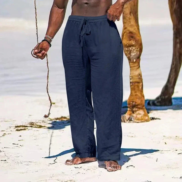 Jamal - Coastal Linen Trousers