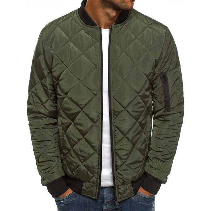 Dale™ - Cotton Jacket with Diamond Pattern