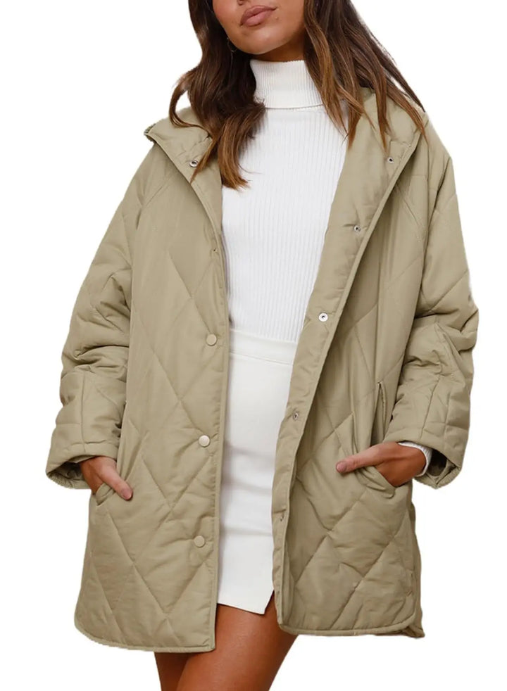 Christa™ - Oversized Winter Coat with Hood