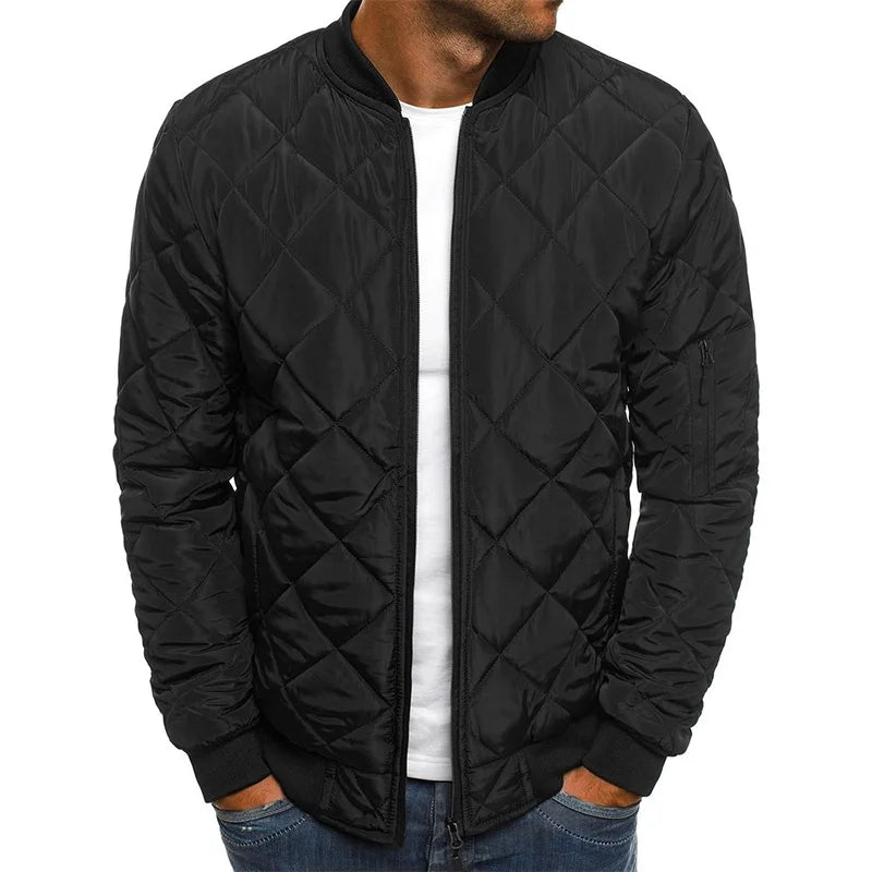 Dale™ - Cotton Jacket with Diamond Pattern