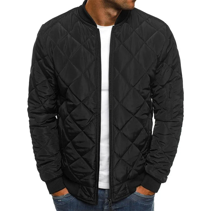 Dale™ - Cotton Jacket with Diamond Pattern