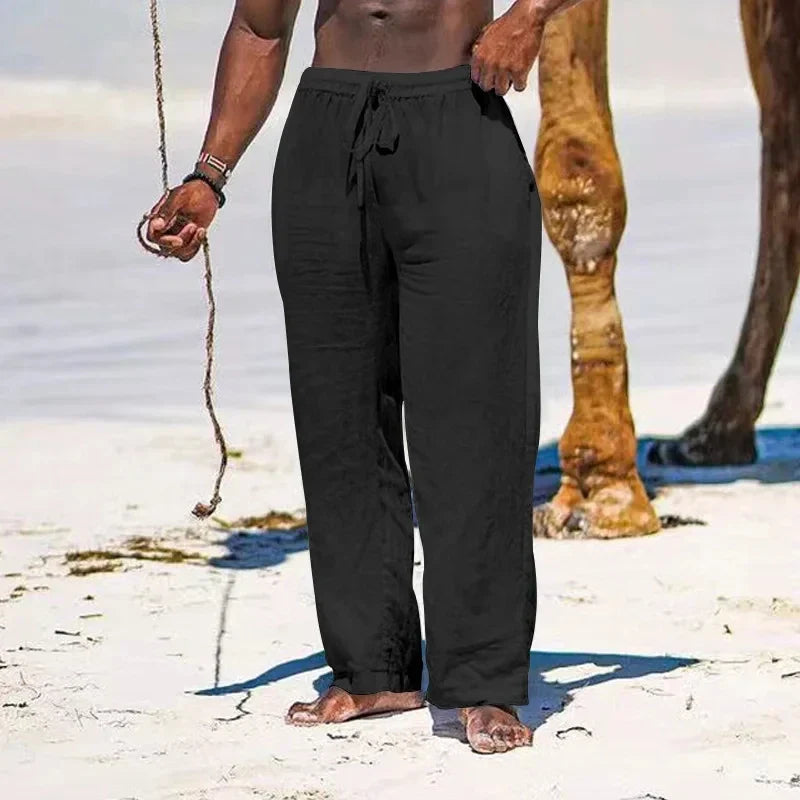 Jamal - Coastal Linen Trousers