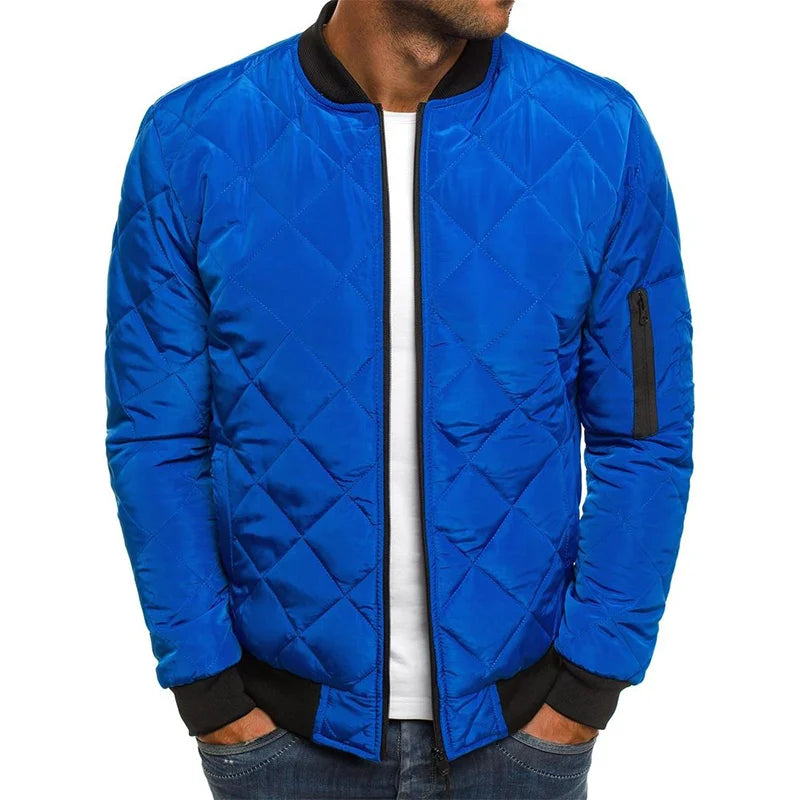 Dale™ - Cotton Jacket with Diamond Pattern