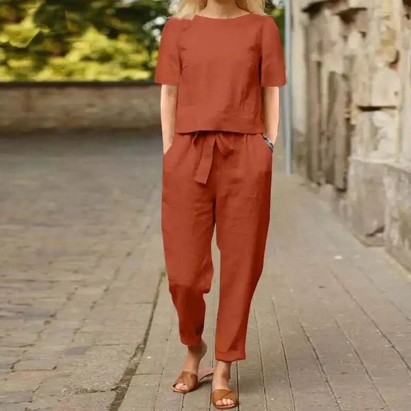 Mia™ - Two-Piece Linen Set