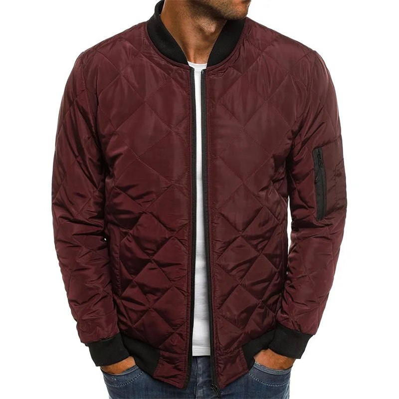 Dale™ - Cotton Jacket with Diamond Pattern