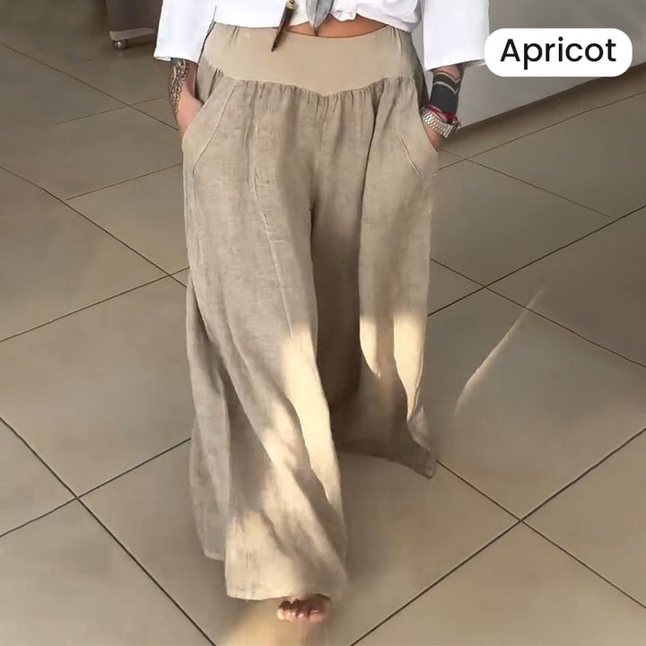 Lucy™ – Elastic Wide Trousers with Pockets