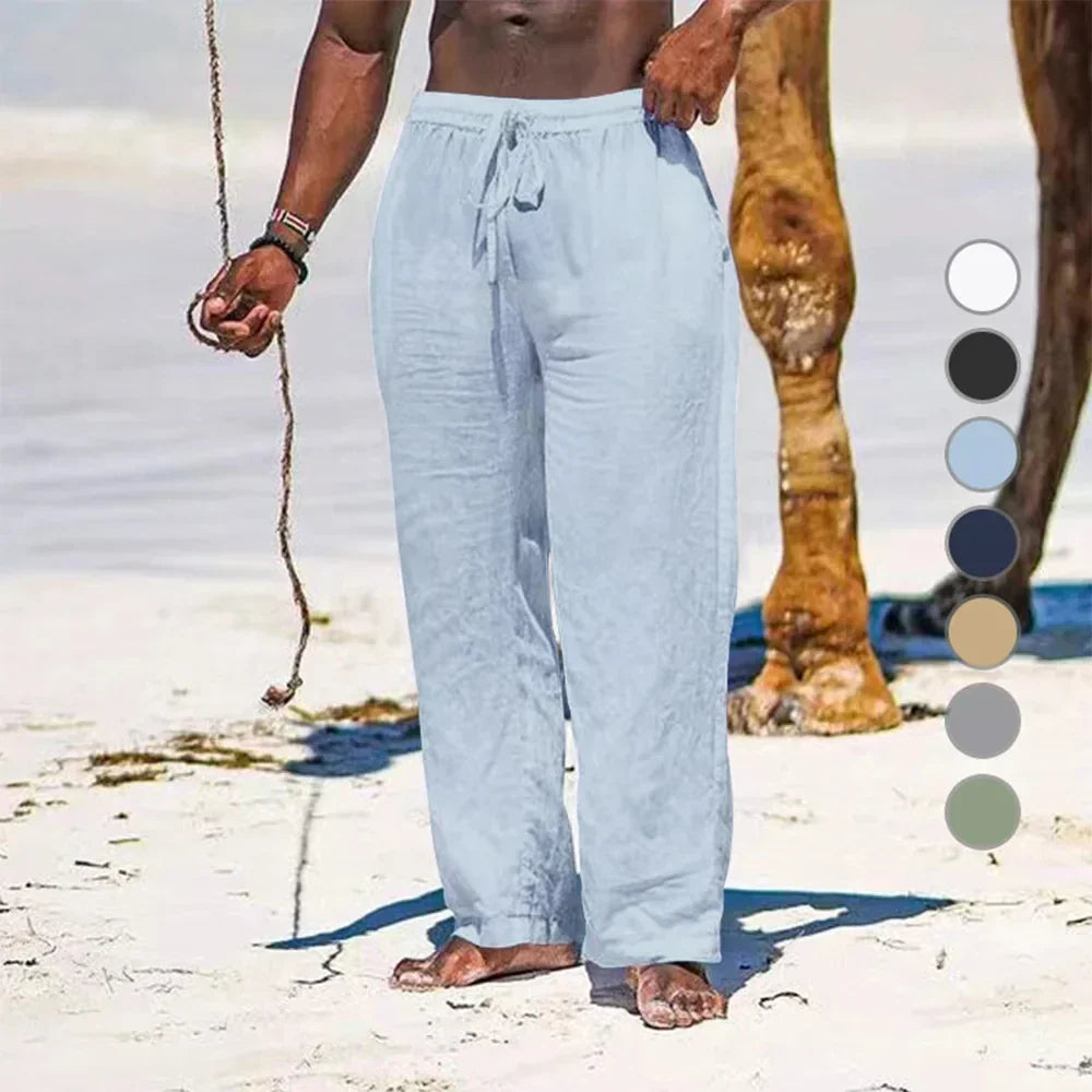 Jamal - Coastal Linen Trousers