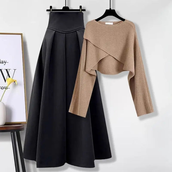TANJA - French Knit Sweater & Skirt Set