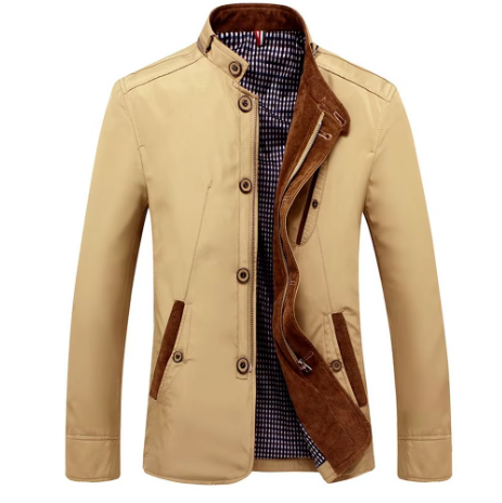 Michele - Winter Jacket with Stand-up Collar for Men