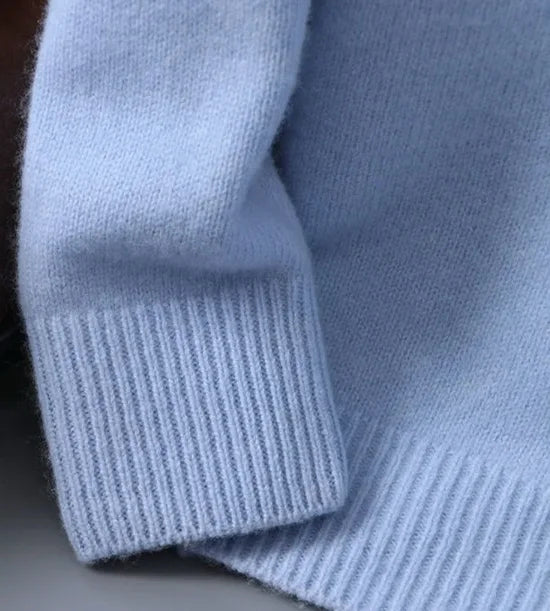 RYAN | WARM MOHAIR PULLOVER - BLUE