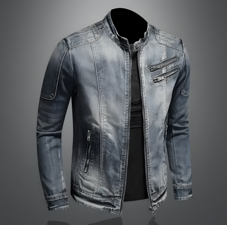 Emanuele - Retro Denim Jacket for Men