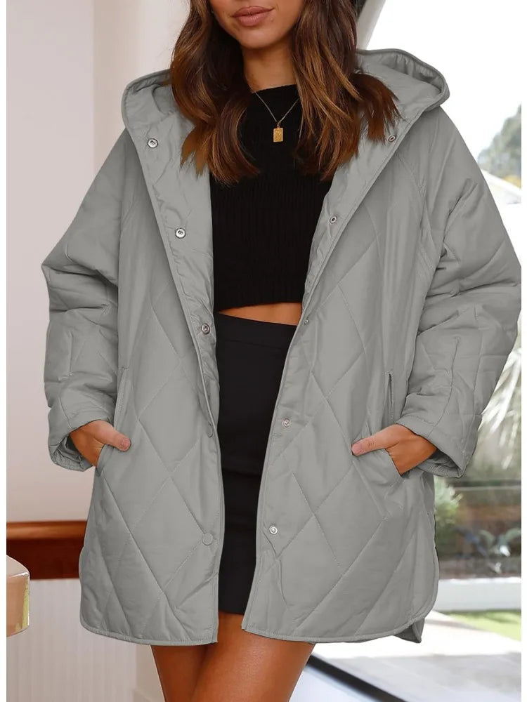 Christa™ - Oversized Winter Coat with Hood
