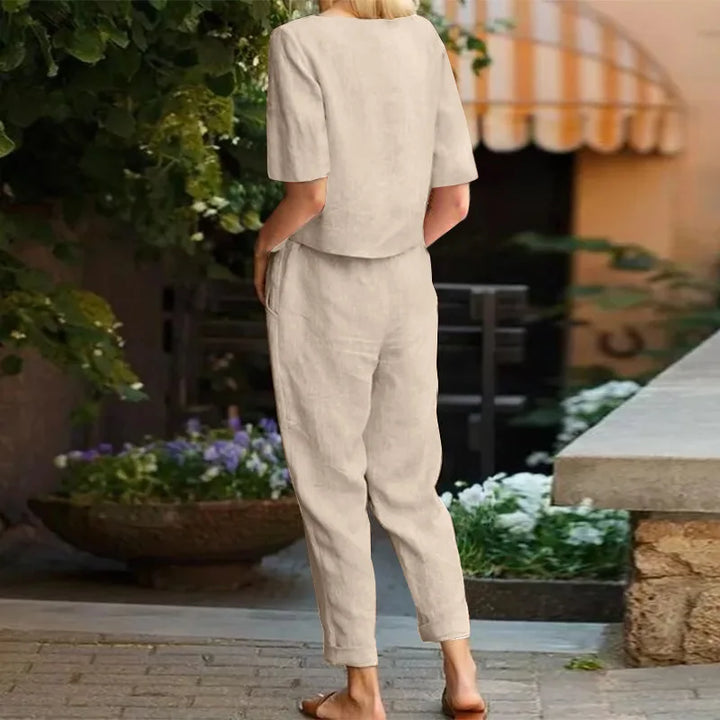 Mia™ - Two-Piece Linen Set