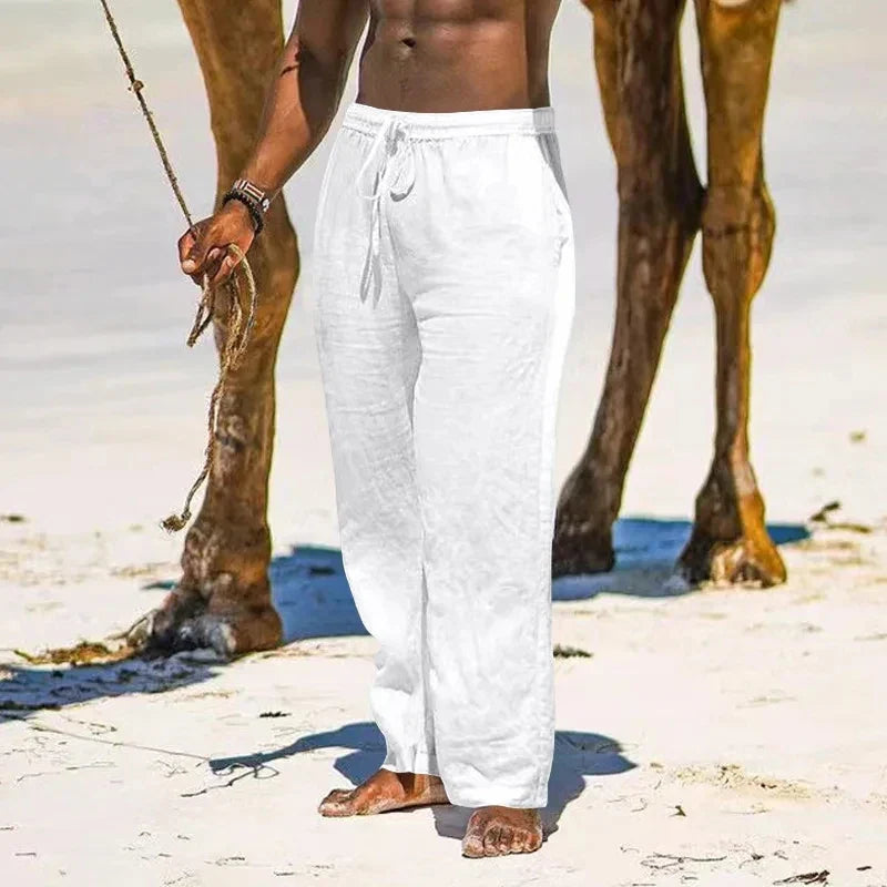 Jamal - Coastal Linen Trousers