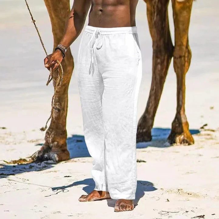 Jamal - Coastal Linen Trousers