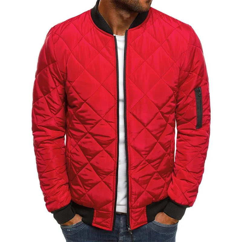 Dale™ - Cotton Jacket with Diamond Pattern