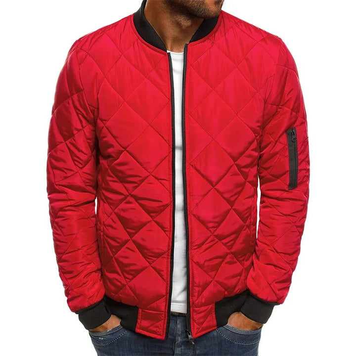 Dale™ - Cotton Jacket with Diamond Pattern