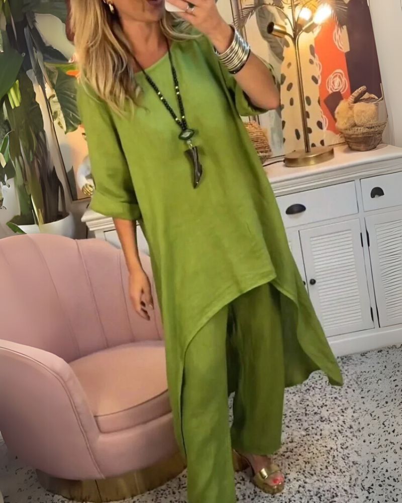 Marila™ - Cotton Two-Piece Set