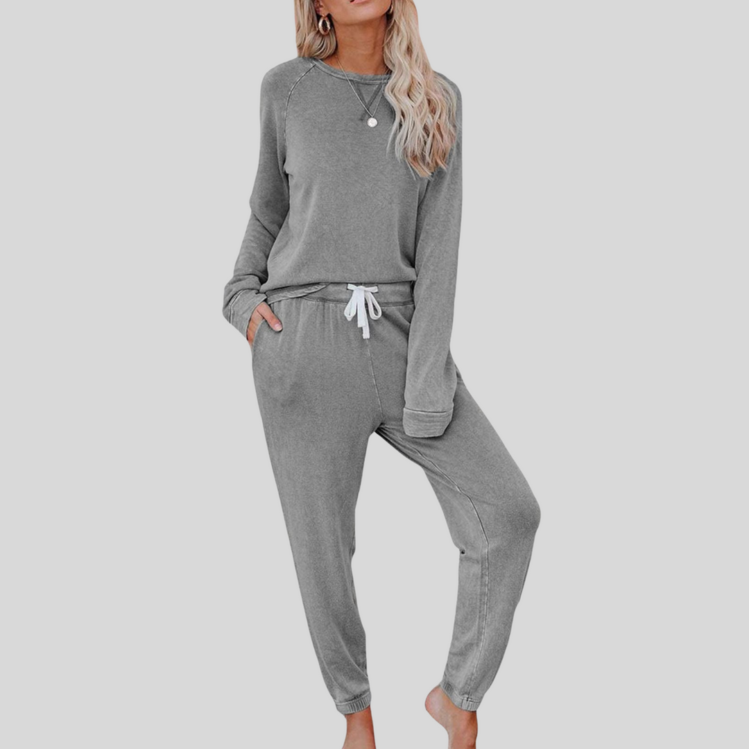 Josie™ - Casual Long Sleeve and Sweatpants Set