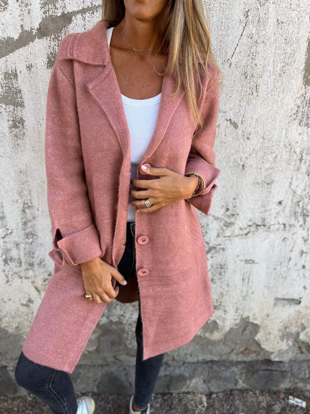 Isabella™ - Casual Long Coat with Lapels