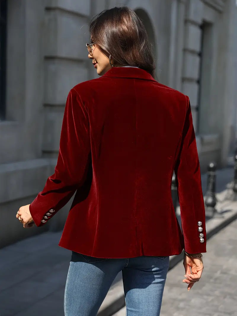 Julissa™ - Elegant Velvet Blazer