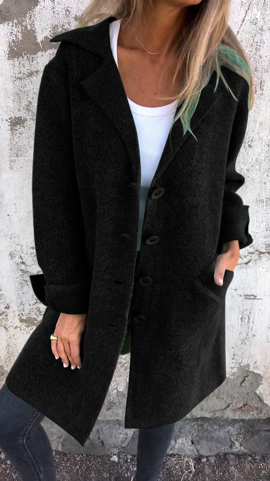 Isabella™ - Casual Long Coat with Lapels