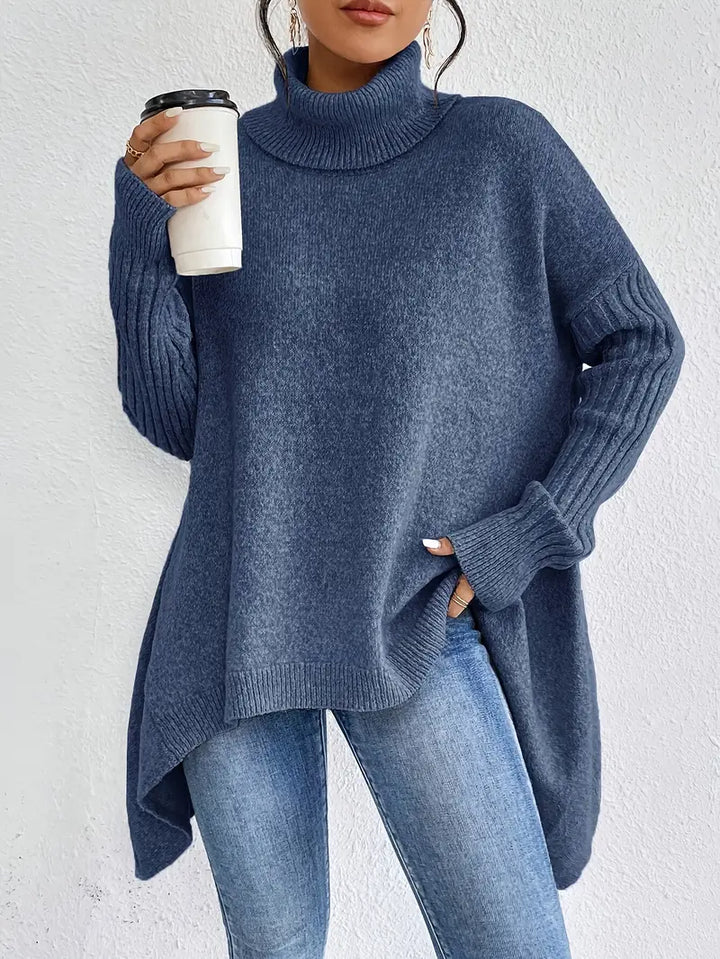 Bridgette™ - Comfortable Long Roll Neck Sweater