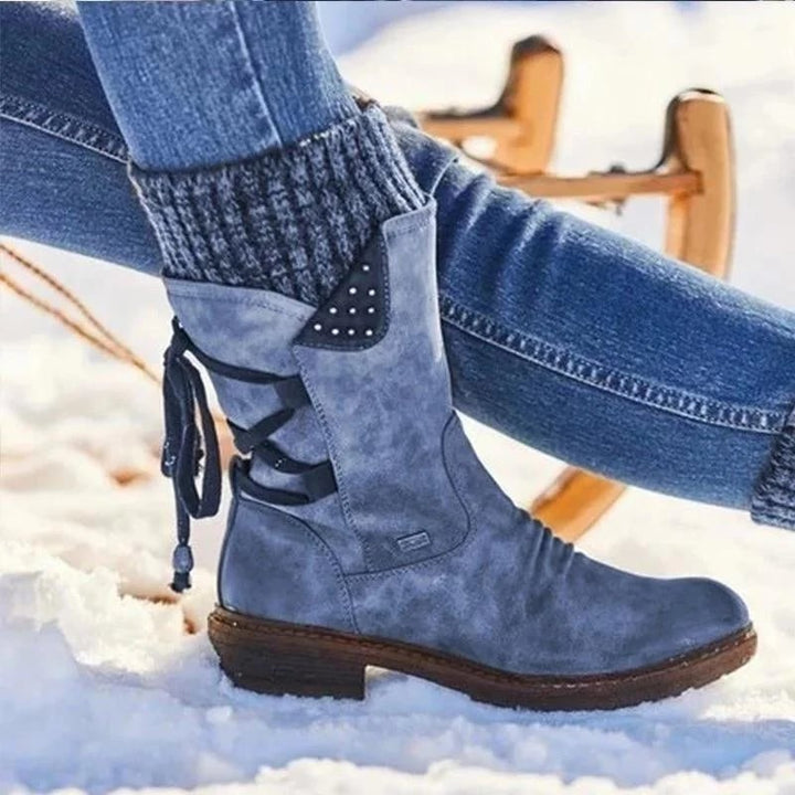 Valeria - Waterproof Boots with Zip at the Calf