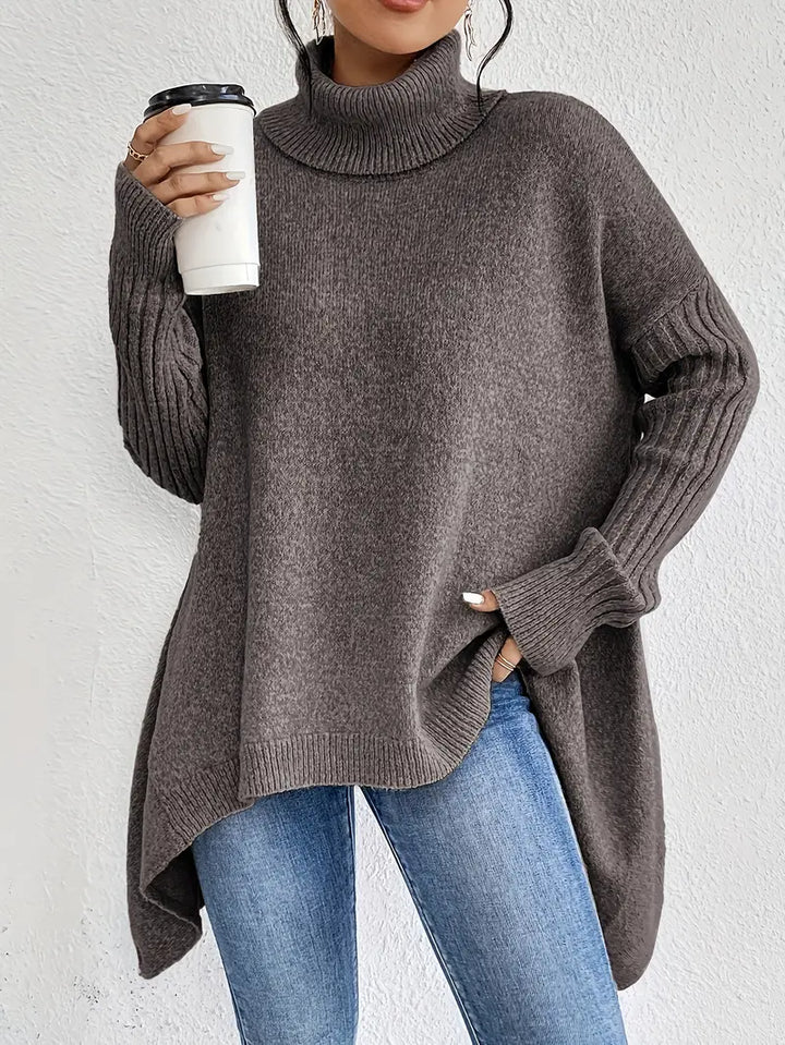 Bridgette™ - Comfortable Long Roll Neck Sweater