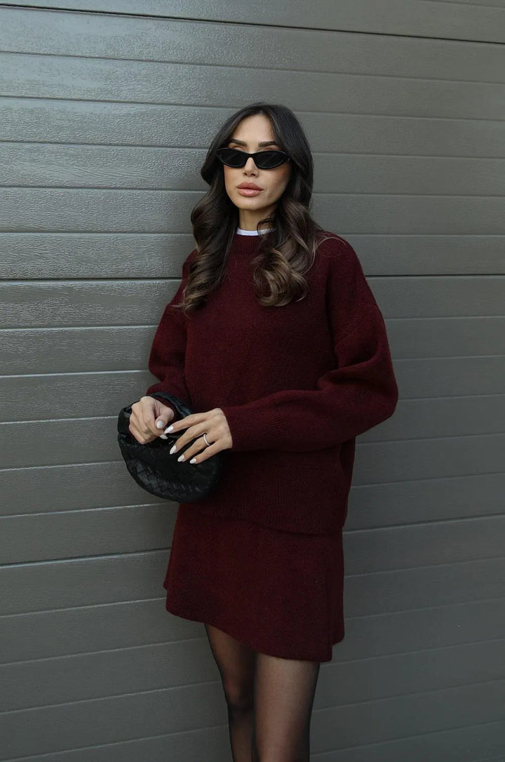 HELENA - Knitted Skirt Set