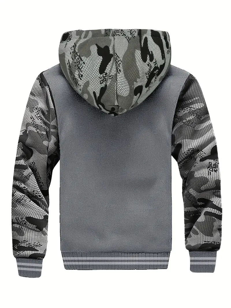 Noah - Warm Men's Fleece Jacket with Hood