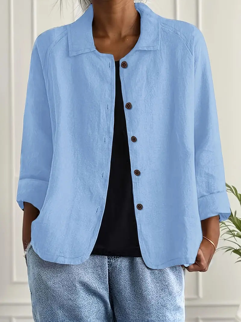 Marilla™ – Classic Lightweight Shirt Cardigan
