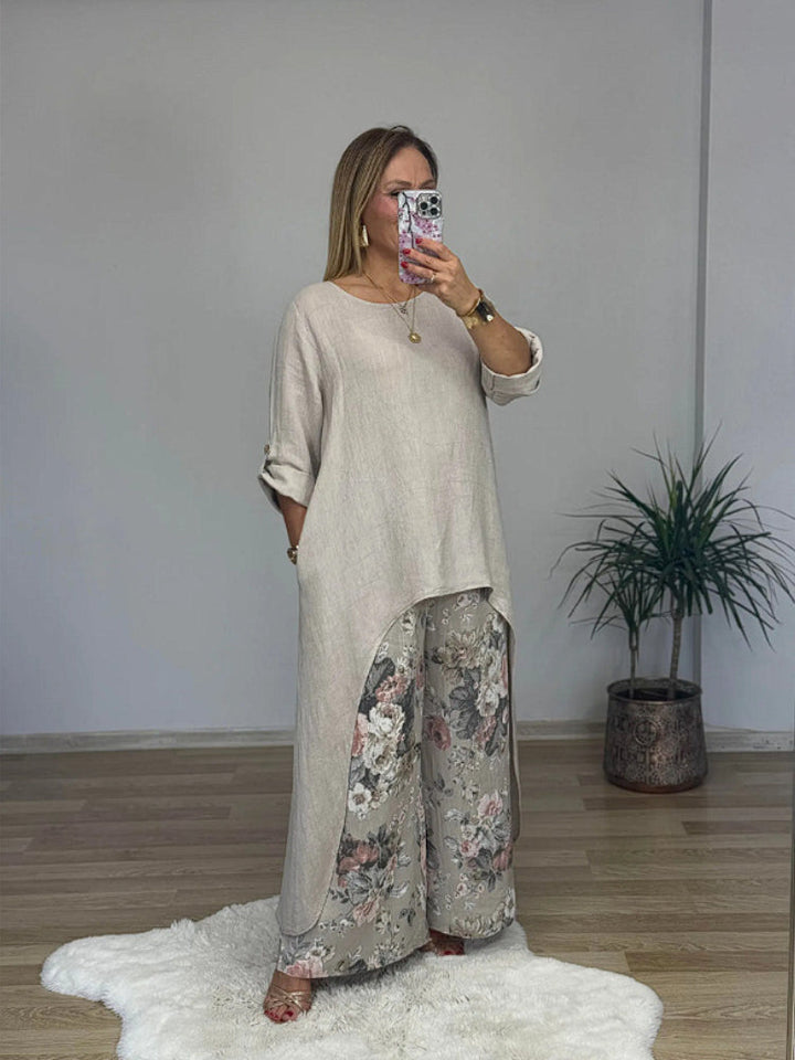 Regina™ – Elegant Casual Cotton and Linen Set