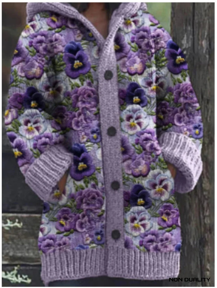 Isabella - Colourful Knitted Cat Cardigan