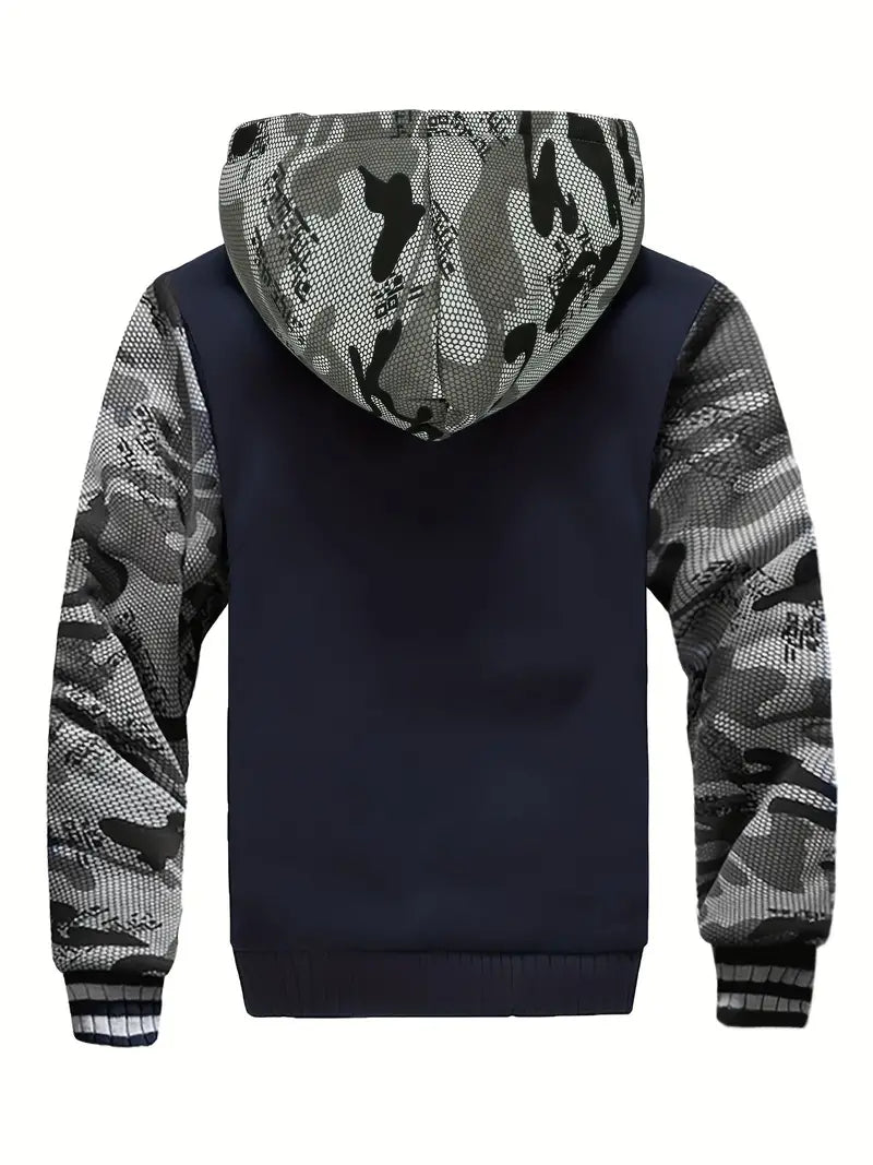 Noah - Warm Men's Fleece Jacket with Hood