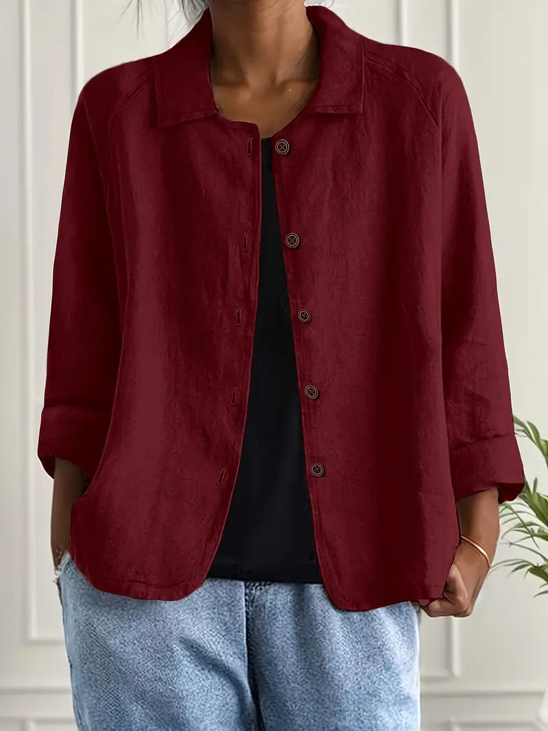 Marilla™ – Classic Lightweight Shirt Cardigan