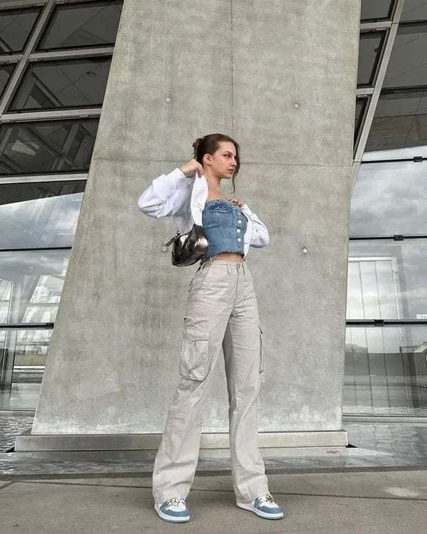 Fiorella - Adjustable Cargo Trousers